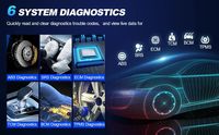 Mucar CS6, actualización gratuita de por vida, compatible con 6 sistemas, nivel OE, diagnóstico OBDII completo, lector de código de motor, herramienta de diagnóstico profesional