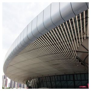 Modern Aluminum Alloy Anti-Scratch Customized Curtain Wall <strong>Cladding</strong> Building Facade <strong>System</strong> - Product Image 5