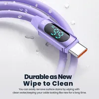 Cable USB Tipo-C Toocki 6A 66W de Carga Rápida USB2.0 con Silicona Líquida para Mate 60 50 P50 para S23 para 13