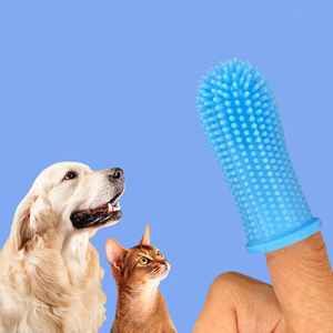 Cepillo de <span class=keywords><strong>dientes</strong></span> de silicona de grado alimenticio para perros, cepillo de dedos para mascotas, cepillo de limpieza de <span class=keywords><strong>dientes</strong></span> para perros y gatos, se adapta a la mayoría de los dedos - Product Image 2