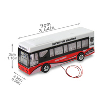 EBS10003 1:87 12V Modelo de Autobús a Escala TT/HO, Autobús Express Iluminado, Modelo de Autobús Fundido a Presión