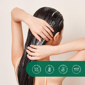 Krim perbaikan rambut tingkat Premium Vegan 500ml kondisioner Deep Conditioner pelembap kontrol mengeriting mempunyai kelapa - Product Image 4