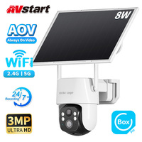 Caméra AOV Wifi TZ-DOA33A avec détection de mouvement, sirène intégrée, vision nocturne, capteur CMOS, étanche IP65, stockage sur le cloud et sur carte SD