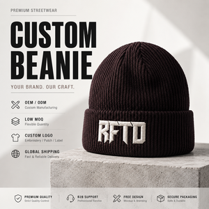 Custom Logo Plaid Knit Beanie OEM Embroidery Leather Label High Quality Tartan Unisex Wholesale Supplier Winter Hat - Product Image 1
