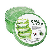 Gel Herbal à l'Aloe Vera 99% 300ml - Blanchissant, Éclaircissant, Anti-Âge, Apaisant, Réparateur Après-Soleil, Hydratant en Profondeur, Gel Visage pour Tous Types de Peau