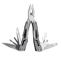 Outil multifonction pliable 13 en 1 en acier inoxydable, pinces coupantes, tournevis, couteau - Équipement de survie portable pour le camping en plein air, OEM
