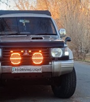Nouveau design de phare antibrouillard à LED bicolore pour tout-terrain 4x4, ATV, camion, éclairage de conduite