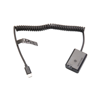 Adaptateur d'alimentation USB pour appareil photo, coupleur de batterie factice NP-FW50 compatible A7/A7II/A7S/A7RII/A6000/A3000/NEX5/NEX3/ILDC