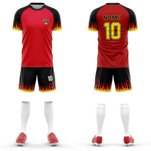 قميص رياضي مخصص التصميم سريع الجفاف لكرة القدم، مقاوم للرطوبة ومضاد للتكور لزي الفريق - Product Image 2