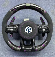 Volant en fibre de carbone forgé sur mesure de haute qualité pour Mercedes Benz W205 W176 W246 W212 Classe A Classe E