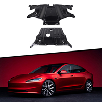 Protector de Motor de Fibra de Carbono para Tesla Model 3/Y, Reemplaza la Placa Protectora Resistente a Impactos de Fábrica, Instalación Fácil y Directa