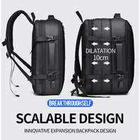 Mochila Escolar Multifuncional Inteligente para Viajes, Mochila de Negocios para Hombre, Mochilas para Portátil de Gran Capacidad con USB