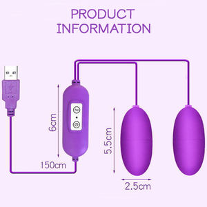 Sessiz su geçirmez silikon çift yumurta vibratör elektrikli japon lezbiyen seks oyuncakları - Product Image 5