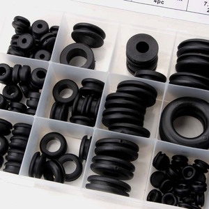 Black O Ring Seal Gasket Assortment 125pc Cooling System Coil Protector Set - Product Image 2