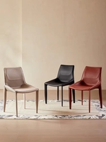 Chaises de salle à manger en cuir véritable VL Modern Home Furniture pour restaurant, hôtel, banquet