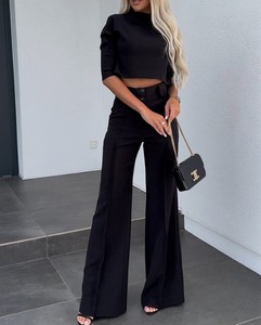 Conjunto De Dos Piezas De Traje Casual De <span class=keywords><strong>Moda</strong></span> Para <span class=keywords><strong>Mujer</strong></span> - Product Image 4