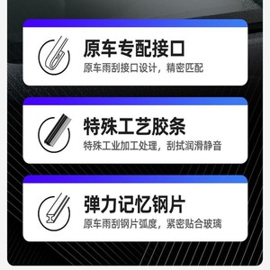 Balais d'essuie-glace sans cadre Saintly Lan pour Nissan Sylphy 14e génération (modèles 2012, 2016, 2019, 2022) – Essuie-glace avant en caoutchouc - Product Image 4
