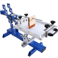 Machine de sérigraphie manuelle à écran incurvé cylindrique pour gobelets en papier, tubes en plastique, bouteilles en verre, mugs et gobelets isothermes
