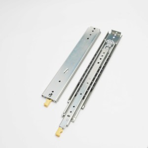 Correderas para cajones <span class=keywords><strong>LILO</strong></span> de acero inoxidable 304 de alta resistencia, 227 kg, extensión completa de 3 pliegues, 76 mm, con triple hilera de rodamientos de bolas y bloqueo - Product Image 3