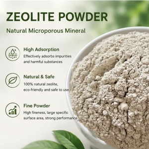 Polvo de <span class=keywords><strong>Zeolita</strong></span> Clinoptilolita Natural 100/200/325 Mesh, Medio Filtrante de Alta Absorción para Tratamiento de Agua y Agricultura - Product Image 1