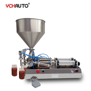 50-500 ml đôi vòi phun dán tự động điền máy mềm mật ong kem bằng tay phụ với Phễu độ chính xác cao - Product Image 4