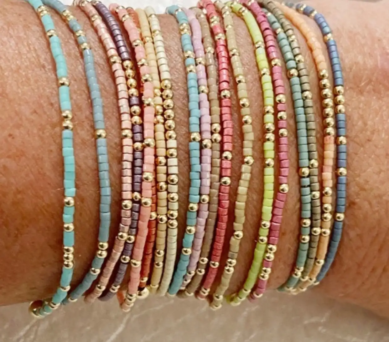 Go2boho Tiny Bead Bracelets 2024 Nouvelle chaîne délicate et élégante Minimaliste Meilleur ami Cadeau Boho Bijoux Pour Femmes Hommes