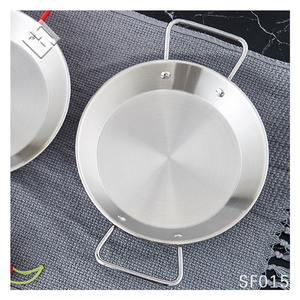 Vente en gros <span class=keywords><strong>de</strong></span> casseroles <span class=keywords><strong>de</strong></span> restaurant en acier inoxydable-Marmite <span class=keywords><strong>de</strong></span> fruits <span class=keywords><strong>de</strong></span> mer à double poignée avec assiette <span class=keywords><strong>de</strong></span> service - Product Image 1