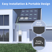 Batería de Iones de Litio LiFePO4 Prismática Apilable Powergo de 51.2V 280Ah, 15kWh, IP65, Sistema de Almacenamiento de Energía Solar para el Hogar