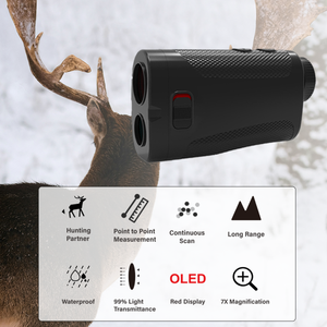 2025 Telémetro de caza OLED de gama alta personalizado Medidor de distancia láser Telemetre de Chasse con rango de altura horizontal - Product Image 3