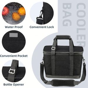 30 Cans Insulated Soft Cooler Bag Large Beach Cooler with Removable Shoulder Strap Portable Cooler Bag for Camping - Product Image 5