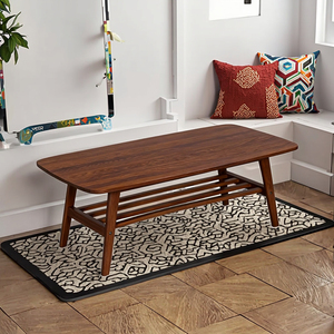 Hiện Đại Cổ Điển Rắn Gỗ Bàn Cà Phê Dài Bàn Trà Cho Phòng Khách Văn Phòng Đa Chức Năng - Product Image 5