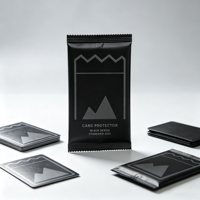 Pochette d'emballage scellée en plastique pour cartes de jeu imprimées sur mesure, sachets en feuille métallisée, sacs Mylar mats anti-odeur pour cartes de jeu PSA