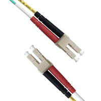 LC UPC LC UPC Cable De Fibra Óptica Multimodo Duplex Aqua 2.0mm OM3 OM4 Longitud Personalizada Solución De Fibra Para Centro De