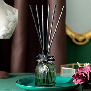 Parfum de maison, marque privée, bouteille en verre de 50Ml, huile essentielle, diffuseur de roseaux avec bâtons en rotin - Product Image 3