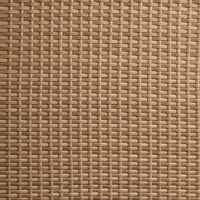 Échantillons gratuits panneau de clôture résine rotin tissé feuille tissu filet plafond avec cadre en aluminium ou rouleau