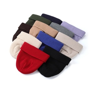 Bordado personalizado etiqueta acrílico Jacquard tejido invierno pescador Beanie sombrero calavera gorra Banies - Product Image 1