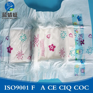 La clase baja precio barato PE hoja posterior impermeable desechable pañales de bebé con precio de fábrica nadar bebé los pañales - Product Image 2