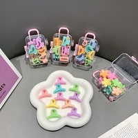 10 pièces petite fleur pinces à cheveux pour fille enfants mode couleur bonbon cheveux griffe cheveux accessoires boîte à bagages
