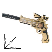 Pistolas de Juguete Eléctricas para Niños, Revólver de Plástico, Juguetes con Luces, Pistolas con Luces LED Intermitentes
