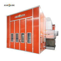 Cabine de peinture articulée SLD avec intégration de bras robotique, système automatisé d'application et de séchage de peinture pour l'entretien des flottes