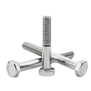 Eight Directions Stainless Steel Hex Head Bolts M6 M8 M10 M12 M14 M16 M20 Semi Threaded DIN 931 A2 70 Fastener Connection - Product Image 1