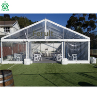 Vente directe d'usine - Tente de réception en aluminium et PVC transparent pour église, pour salon professionnel, événement
