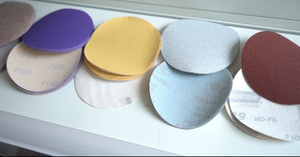 Papier abrasif céramique personnalisable, <span class=keywords><strong>disque</strong></span> abrasif rond de 5 pouces pour le polissage du <span class=keywords><strong>bois</strong></span> et du métal - Product Image 2