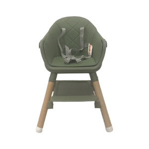 Chaise haute pour bébé 6 en 1 au design moderne en forme de L, écologique, siège rehausseur de sécurité, dossier en forme de flèche, <span class=keywords><strong>inclinable</strong></span> manuellement, base à bascule, pour enfants - Product Image 6