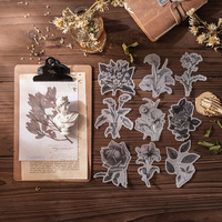 20 pièces/paquet Autocollants Kawaii de style japonais Langage des fleurs Série Rêve Plante Carnet DIY Autocollants décoratifs