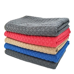 Microfiber Car Cleaning <b>Towel</b> 40x40cm 350Gsm <b>Waffle</b> Texture Absorbent For Vehicle Washing - Product Image 4