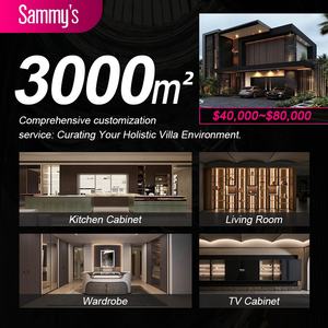 Ensemble de cuisine moderne de luxe Sammy <span class=keywords><strong>avec</strong></span> îlot <span class=keywords><strong>central</strong></span>, armoire, évier en quartz translucide, PVC durable <span class=keywords><strong>avec</strong></span> plan de travail en marbre - Product Image 4