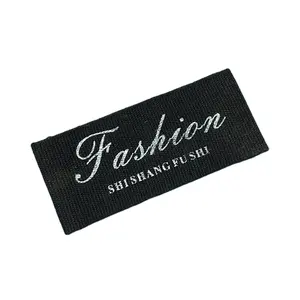 Custom Eco Vriendelijke Ontworpen Geweven Label Tag Aangepaste Ijzer Op Kleding Geborduurd Logo Satijn Zijde Afdrukken