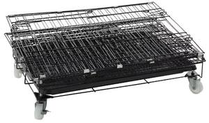 2, 3 et 4 étages de meilleure qualité, Cage intérieure métallique pour chat et chien avec roues, Cage métallique pliable rotative à 360 ° - Product Image 6