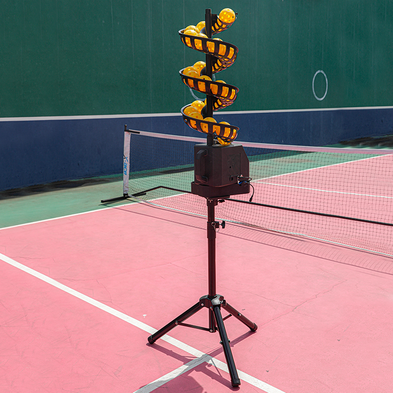 Luspeed Table Tennis Ball Serving Machine Training 7 Sections Tennis Ball Launcher Machine for 35 Balls